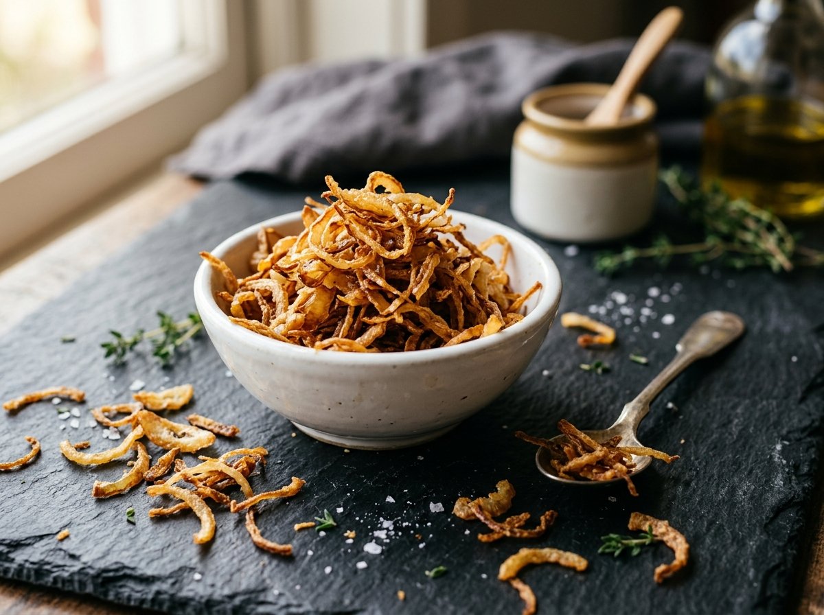 Fried onion production